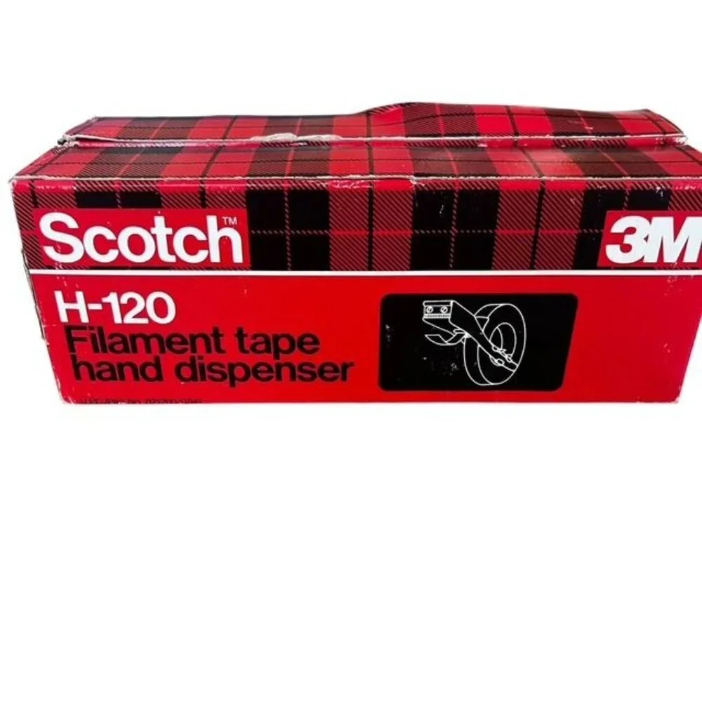 3M Scotch H-120 Filament Tape Hand Dispensers Set of 2 Boxed